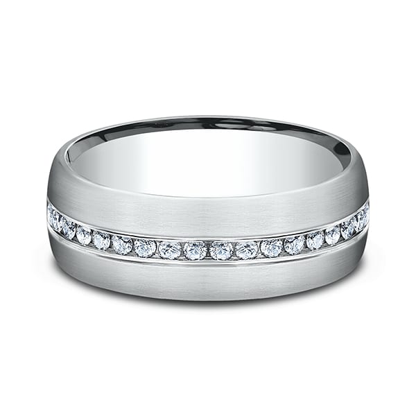 Comfort-Fit Diamond Wedding Ring