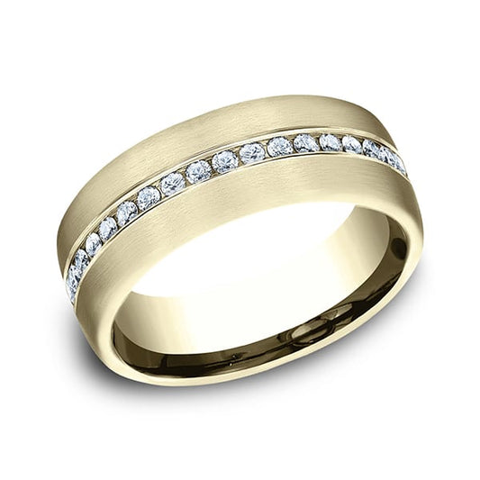 Comfort-Fit Diamond Wedding Ring
