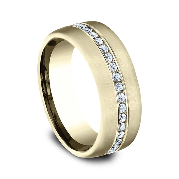 Comfort-Fit Diamond Wedding Ring