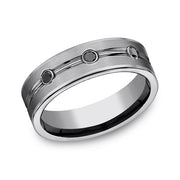 Tungsten Comfort-Fit Design Wedding Band