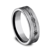 Tungsten Comfort-Fit Design Wedding Band