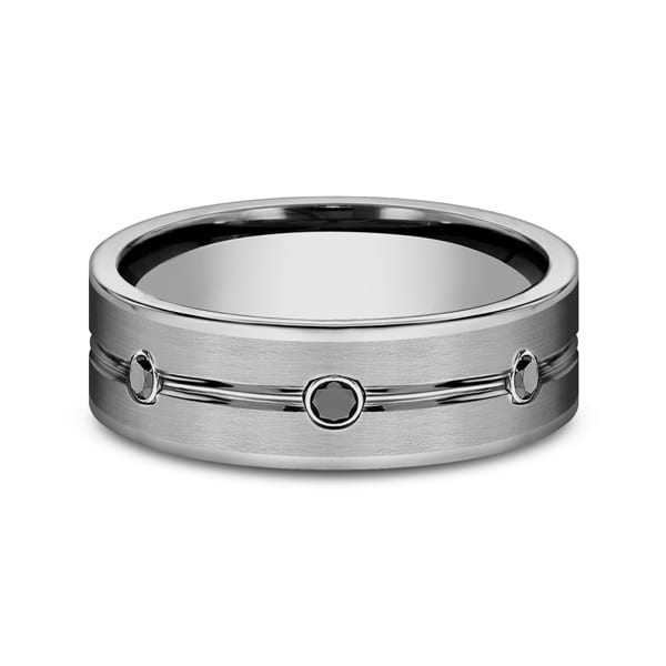 Tungsten Comfort-Fit Design Wedding Band