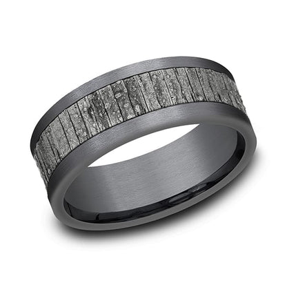 Ammara Stone Comfort-fit Design Wedding Band