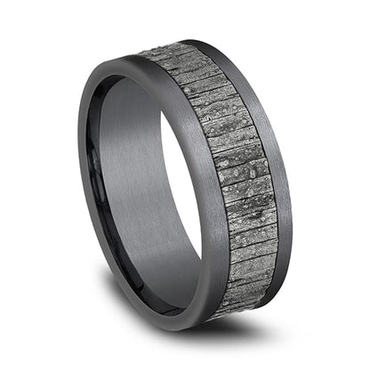 Ammara Stone Comfort-fit Design Wedding Band