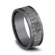 Ammara Stone Comfort-fit Design Wedding Band