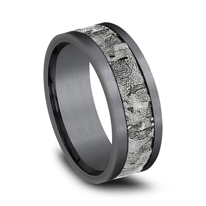 Ammara Stone Comfort-fit Design Wedding Band