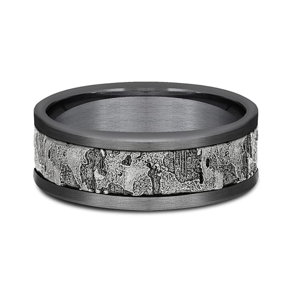Ammara Stone Comfort-fit Design Wedding Band
