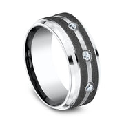 Cobalt Comfort-Fit Diamond Wedding Ring