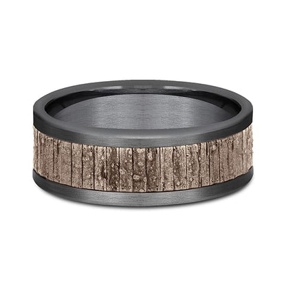 Ammara Stone Comfort-fit Design Wedding Band