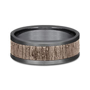 Ammara Stone Comfort-fit Design Wedding Band