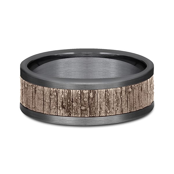 Ammara Stone Comfort-fit Design Wedding Band