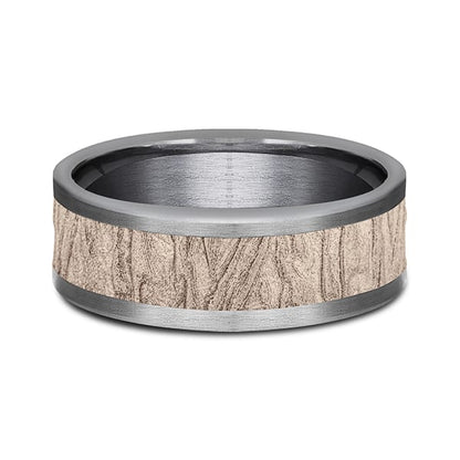 Ammara Stone Comfort-fit Design Wedding Band