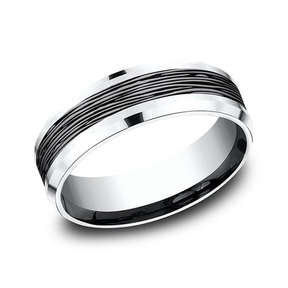 Ammara Stone Comfort-fit Design Wedding Ring