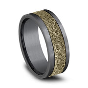 Ammara Stone Comfort-fit Design Wedding Band