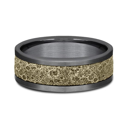 Ammara Stone Comfort-fit Design Wedding Band