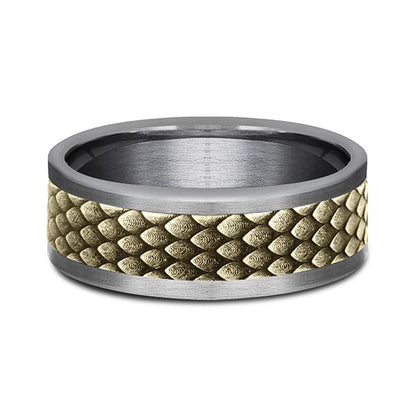 Ammara Stone Comfort-fit Design Wedding Band