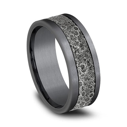 Ammara Stone Comfort-fit Design Wedding Band