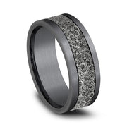 Ammara Stone Comfort-fit Design Wedding Band