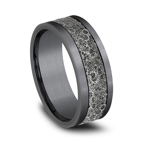 Ammara Stone Comfort-fit Design Wedding Band