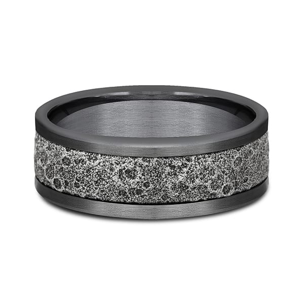 Ammara Stone Comfort-fit Design Wedding Band