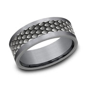 Ammara Stone Comfort-fit Design Wedding Band