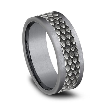 Ammara Stone Comfort-fit Design Wedding Band