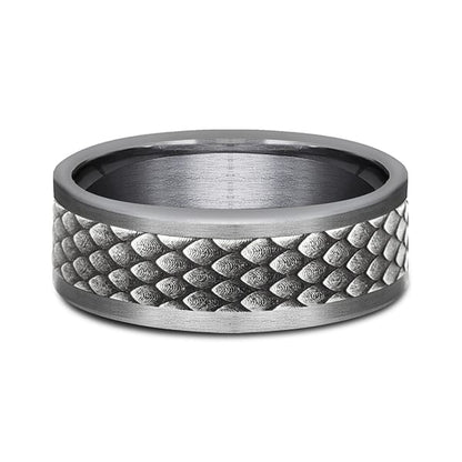 Ammara Stone Comfort-fit Design Wedding Band