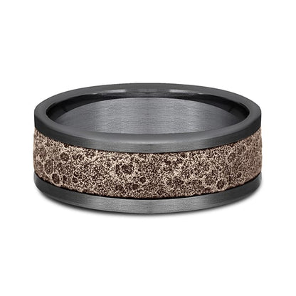 Ammara Stone Comfort-fit Design Wedding Band