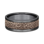 Ammara Stone Comfort-fit Design Wedding Band
