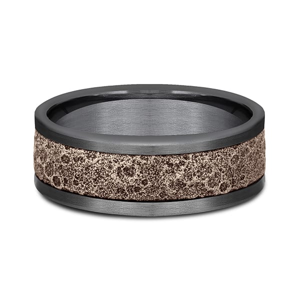 Ammara Stone Comfort-fit Design Wedding Band