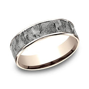 Two Tone Comfort-Fit Design Wedding Ring