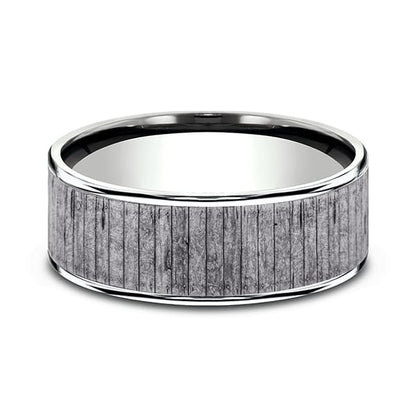 Ammara Stone Comfort-fit Design Wedding Band