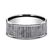 Ammara Stone Comfort-fit Design Wedding Band