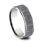Ammara Stone Comfort-fit Design Wedding Band