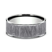 Ammara Stone Comfort-fit Design Wedding Band