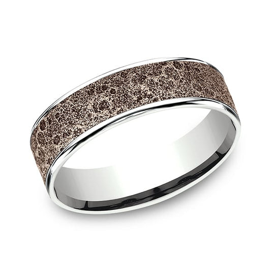Two Tone Comfort-Fit Design Wedding Ring