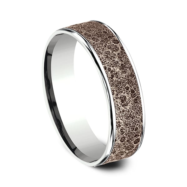 Two Tone Comfort-Fit Design Wedding Ring