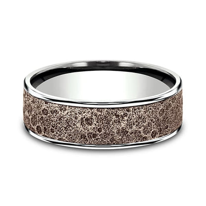 Two Tone Comfort-Fit Design Wedding Ring