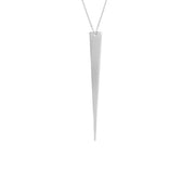 14k white gold draw the loine jagger triangle necklace