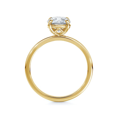 18k yellow gold forevermark icon diamond engagement ring 0.70ct