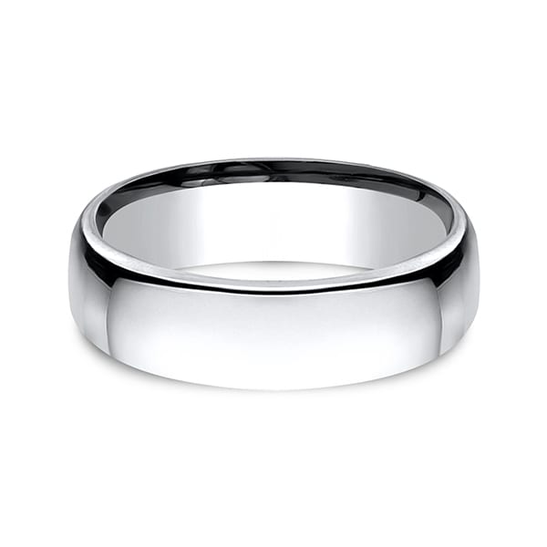 Cobalt European Comfort-Fit Design Wedding Band