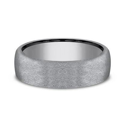 Tantalum Comfort-fit Design Wedding Band