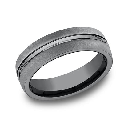 Tantalum Comfort-fit Design Wedding Band