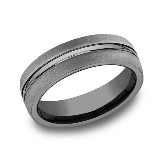Tantalum Comfort-fit Design Wedding Band