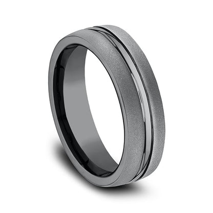 Tantalum Comfort-fit Design Wedding Band