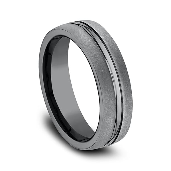 Tantalum Comfort-fit Design Wedding Band
