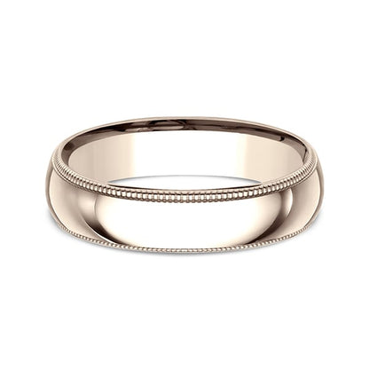Milgrain Standard Comfort Fit Ring
