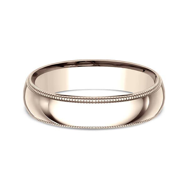 Milgrain Standard Comfort Fit Ring