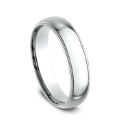 Milgrain Standard Comfort Fit Ring