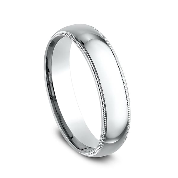 Milgrain Standard Comfort Fit Ring